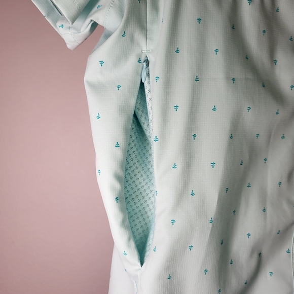 REI Sahara Short Sleeve Shirt light green w Anchors size Medium - Picture 6 of 11